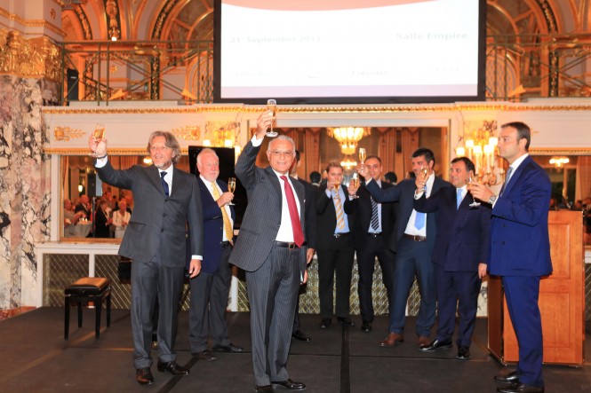 Palumbo Shipyard presented its newest “Sport Hybrid” line at the 2012 MYS
