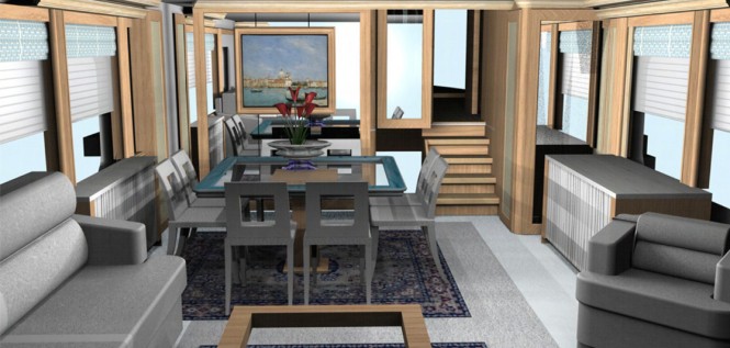 Daunless D75 yacht - Dining