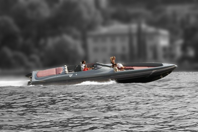 Freccia 1200 yacht tender by Naumatec on display at Cannes Boat Show