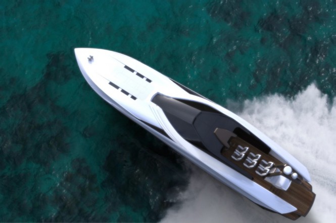 GT 72' yacht tender - view from above GT 72' yacht tender - view from above