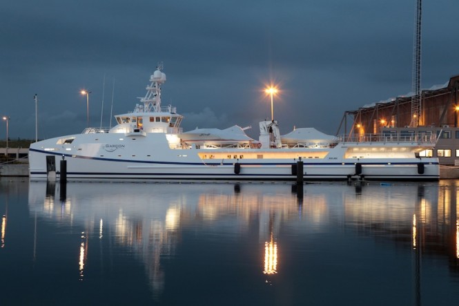 Garcon a 67m fast yacht support vessel to the luxury superyacht ACE Garcon a 67m fast yacht support vessel to the luxury superyacht ACE