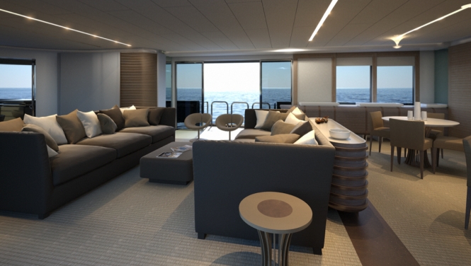 Interior of the Mondo Marine Explorer Yacht Mondo 45 by Sergio Cutolo Interior of the Mondo Marine Explorer Yacht Mondo 45 by Sergio Cutolo