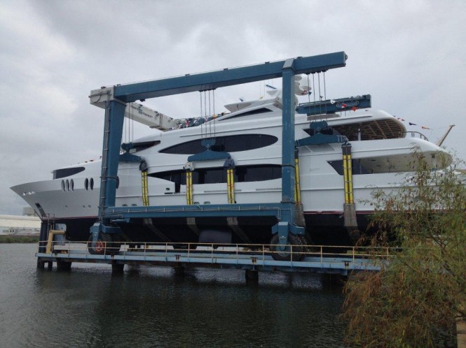 Lady Sura yacht launched by Trinity Yachts