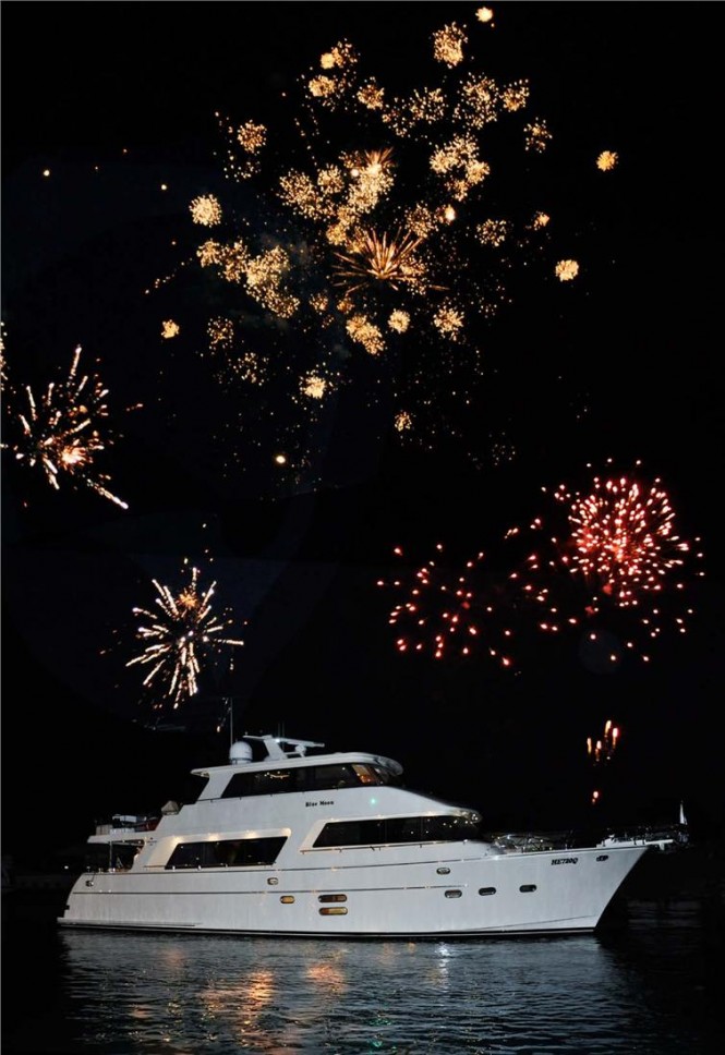 Launch party for Endurance 720 motor yacht BLUE MOON by Hampton Yacht