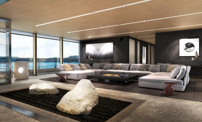 Luxury yacht Equilibrium - Salon Luxury yacht Equilibrium - Salon