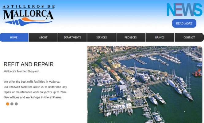 New Astilleros de Mallorca website New Astilleros de Mallorca website