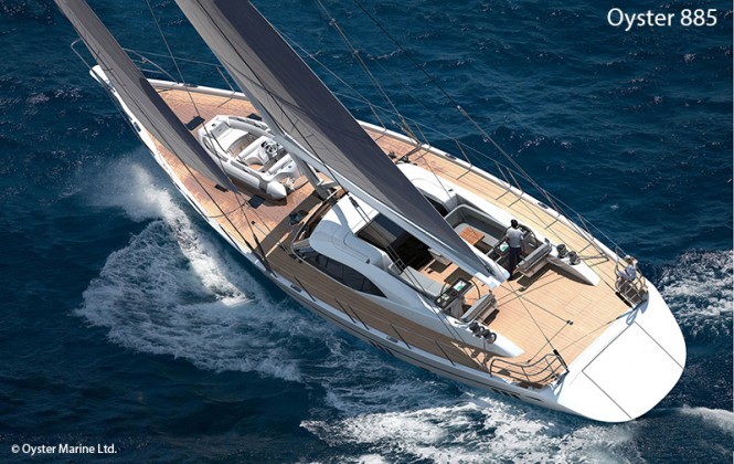 The new Oyster 725 and Oyster 885 yachts equipped with Lewmar and Navtec packages