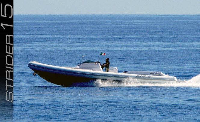 Sacs Strider 15 yacht tender - running Sacs Strider 15 yacht tender - running