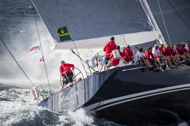 The crew of Nikata yacht tested by the elements - Photo by Rolex Carlo Borlenghi The crew of Nikata yacht tested by the elements - Photo by Rolex Carlo Borlenghi