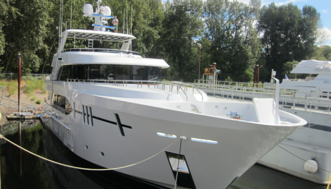 Luxury superyacht Ocean Alexander 120 launched by Christensen Shipyards