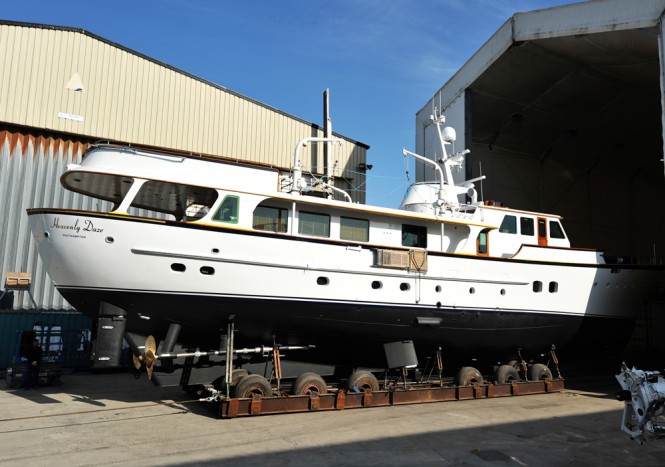 1972 Feadship motor yacht Heavenly Daze at Pendennis 1972 Feadship motor yacht Heavenly Daze at Pendennis