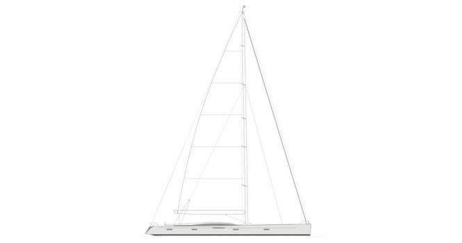 Sailing yacht Project E-630 concept by Dixon Yacht Design