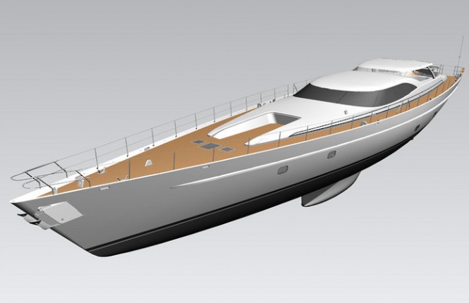 44m luxury sloop ENCORE (Project AY45) by Alloy Yachts designed by Dubois