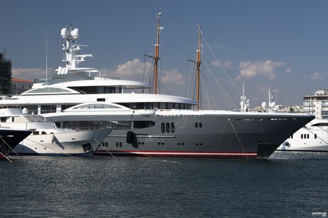 Lurssen megayacht KISMET – the largest superyacht on show at the 2012 FLIBS