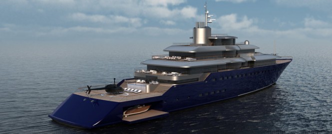 Impressive 98-metre motor yacht ORBIS concept designed by Adam Lay Studio