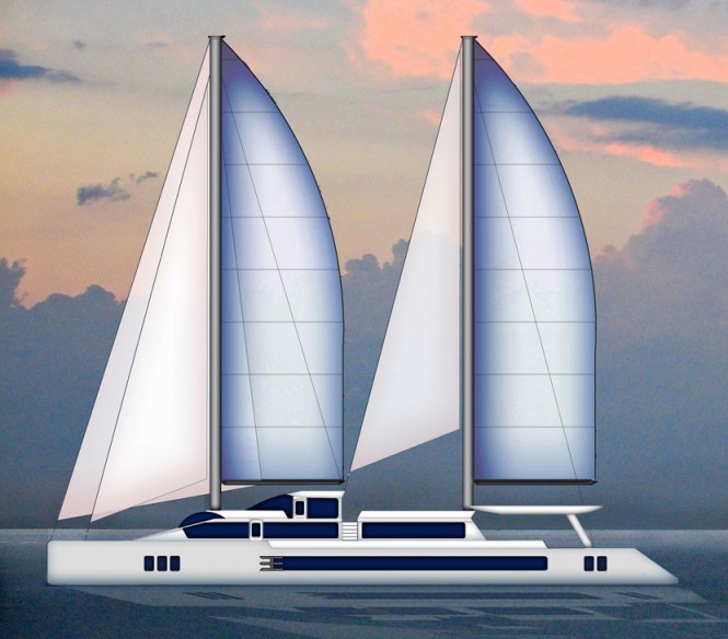 Eco-friendly catamaran yacht Paracas 120 concept by Paracas Yachts