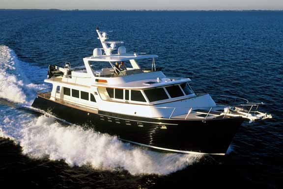 Three spectacular Marlow Explorer Yachts on display at the 2012 FLIBS