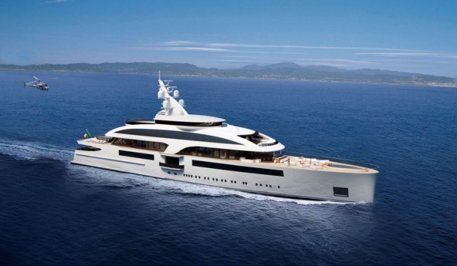 Motor yacht CLOUD 90 project designed by Marco Casali for the “Benetti Design Innovation Project”