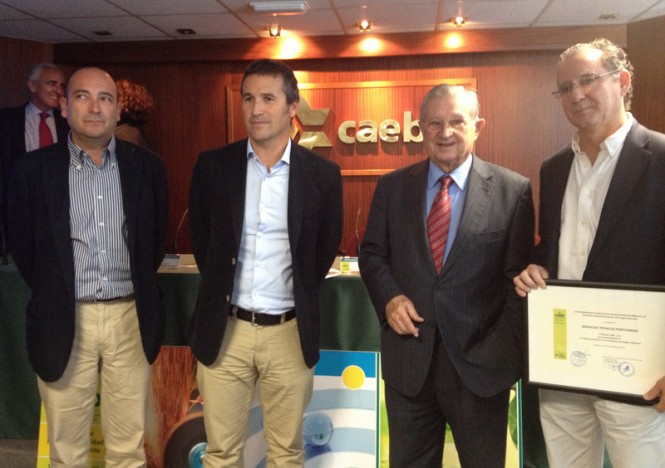 A 2012 CAEB Award for Good Business Practices in the Prevention of Risks at Work goes to STP Shipyard