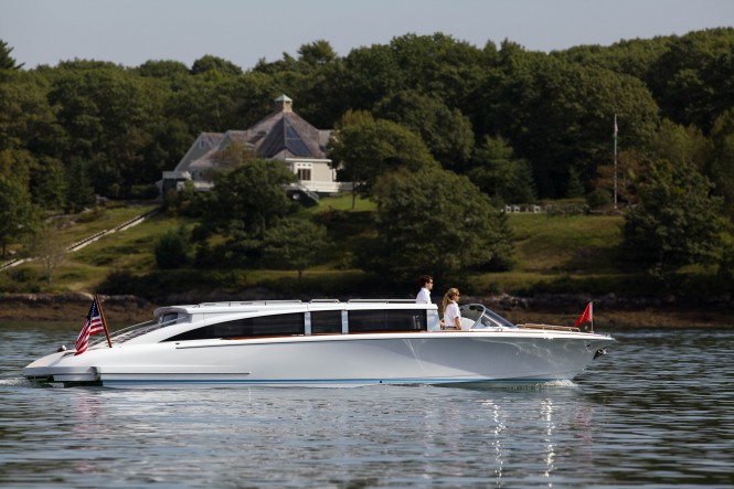 Hodgdon’s Hull 413 yacht tender built for a prominent European shipyard launched and delivered