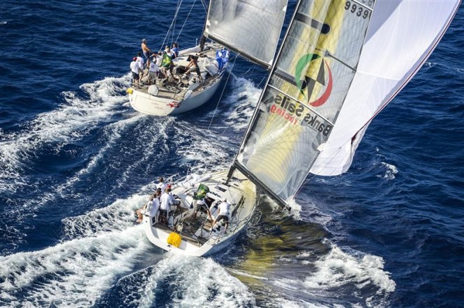 Spinnaker duel between XP-ACT and Zenhea Takesha yachts - photo by Rolex Kurt Arrigo Spinnaker duel between XP-ACT and Zenhea Takesha yachts - photo by Rolex Kurt Arrigo