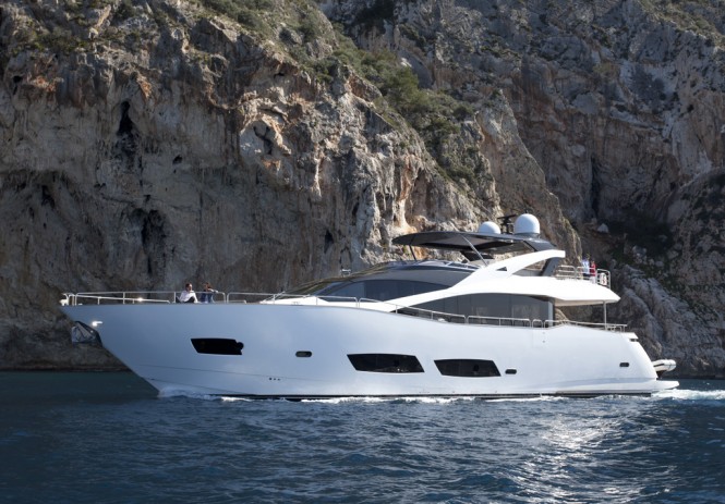 The latest 28M motor yacht ZOZO by Sunseeker completed and delivered