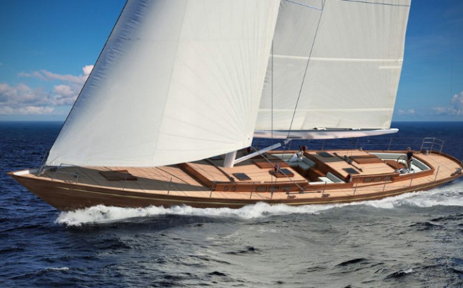 Sailing yacht Tempus 90 by Humphreys Yacht Design and Arkin Pruva Yachts with launch in June 2013