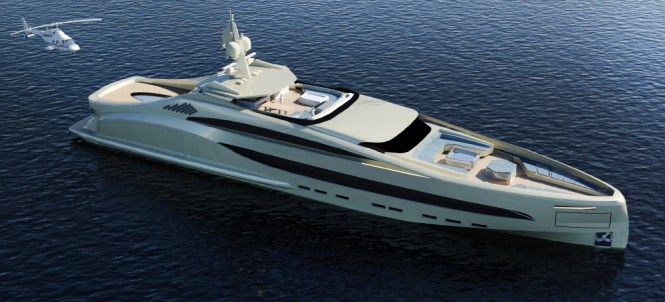 New 65m motor yacht SEA BULL concept by NEDSHIP