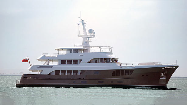The latest 39m motor yacht CARY ALI (project AY44) by Alloy Yachts launched