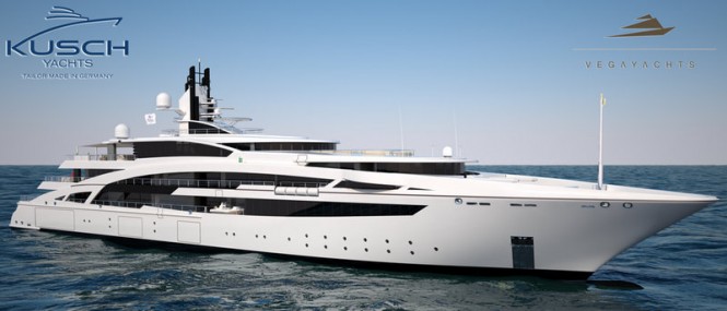 Kusch Yacht Bau building the 101m motor yacht V853 by Vega Yachts