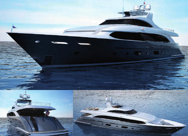 Burger Boats promotes the 140ft Erdevicki yacht design at the 2012 FLIBS