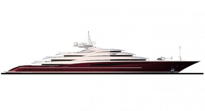 Fincantieri engineered 142m motor yacht ARMONIA concept styled by Vallicelli