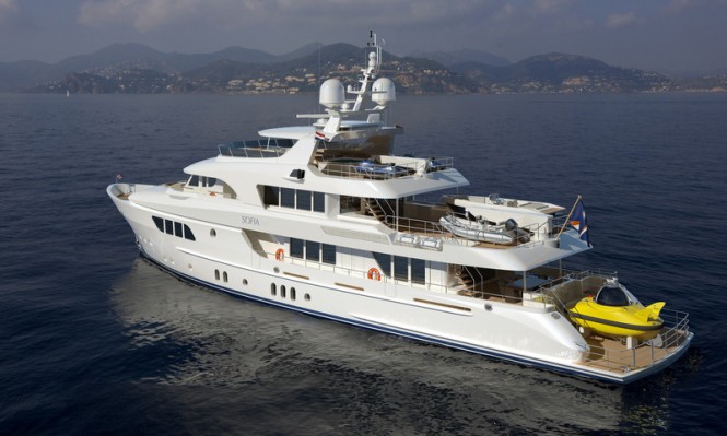 Remarkable noise and vibration results for the 42m Moonen luxury yacht SOFIA