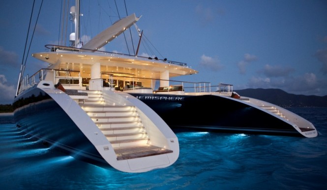 Oceanair’s blinds and light management solutions for the 44m catamaran yacht HEMISPHERE