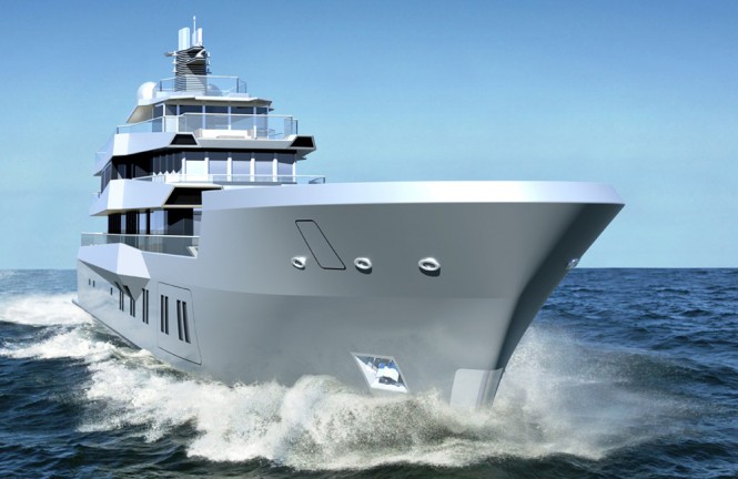 Ricardo Pilguj and Sven Faustmann designed 50m expedition yacht REACH concept