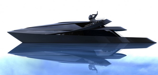 Scott Henderson designed 70m motor yacht MANTA concept