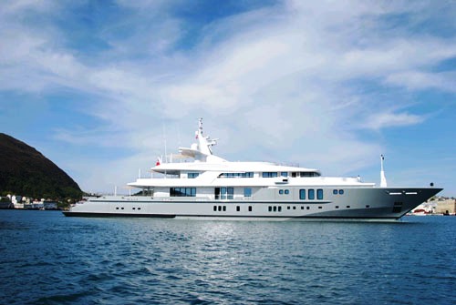 First 5-year class survey for the 73m motor yacht SIREN at Nobiskrug