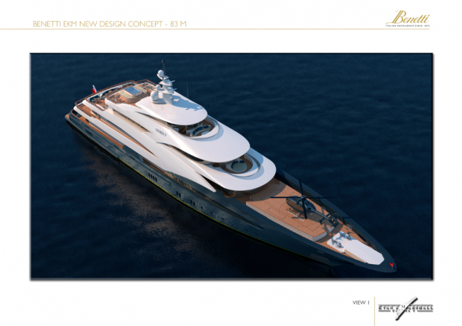 83M Evan K Marshall Yacht Concept for Benetti Design Innovation Projects