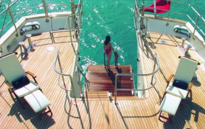 Charter Yacht Felicita West - Swimming Platform Charter Yacht Felicita West - Swimming Platform