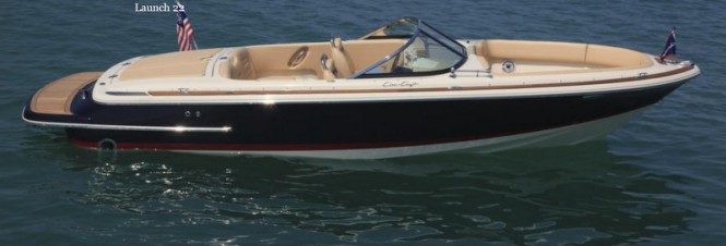 Chris-Craft’s Launch 22 yacht tender on display at the 2013 Seattle Boat Show