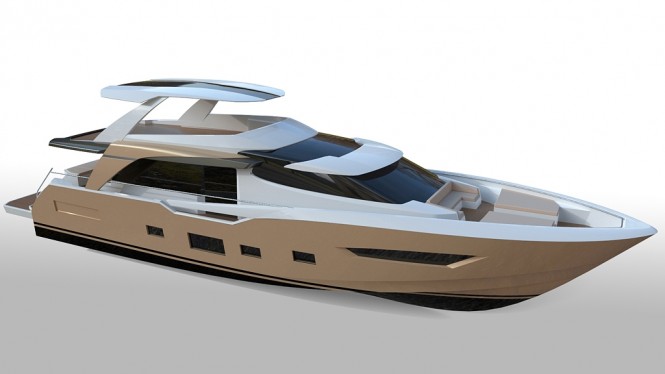 Couach Yachts working on the 26m motor yacht 2600 FLY with launch in 2013