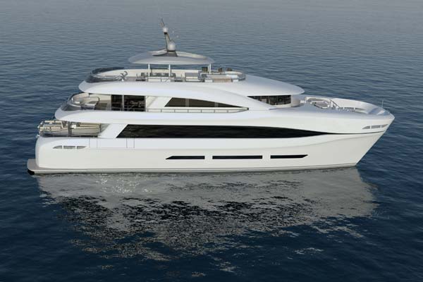Curvelle catamaran yacht QUARANTA boasting the C-Quester 2 submarine by U-Boat Worx