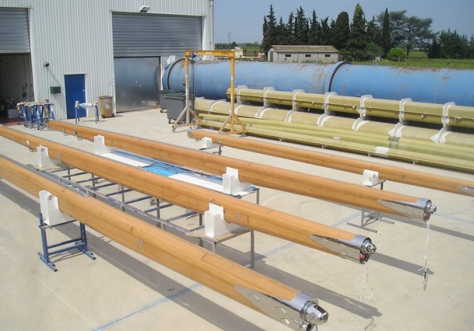 Formula Marine’s Carbon Wood Technology™ in use on the 67m DSV sailing yacht on display at METS