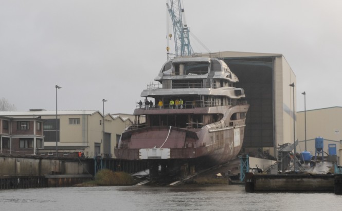 Project GLOBAL superyacht launched by Lurssen
