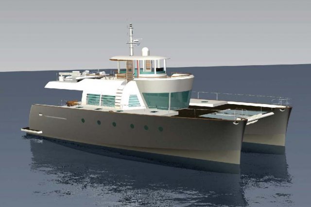 Alu Marine’s luxury catamaran yachts “NOAH” designed by Kenzo Takada