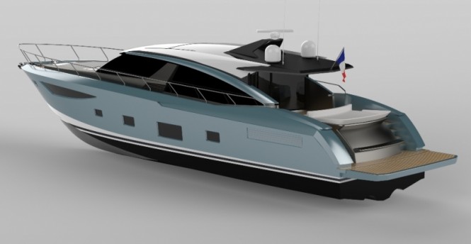 Motor yacht Couach 2300 Open - rear view