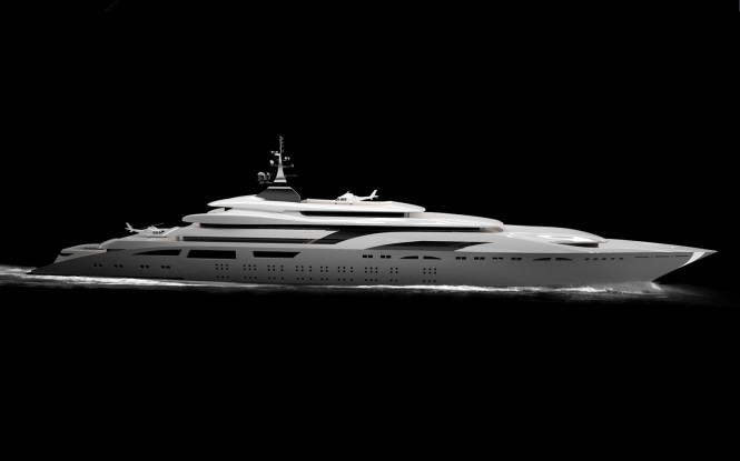 Breathtaking 180m motor yacht MY WORLD concept by NEWCRUISE
