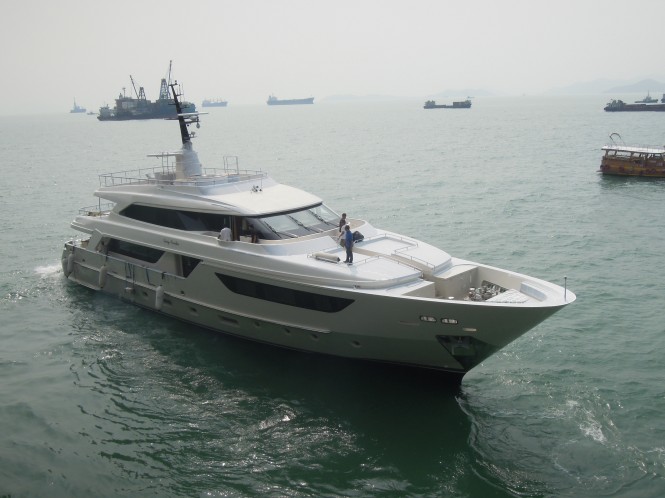 Sanlorenzo SD122 superyacht Lady Cecilia on the water Sanlorenzo SD122 superyacht Lady Cecilia on the water