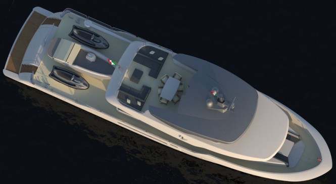 Superyacht SUV 90 - view from above Superyacht SUV 90 - view from above