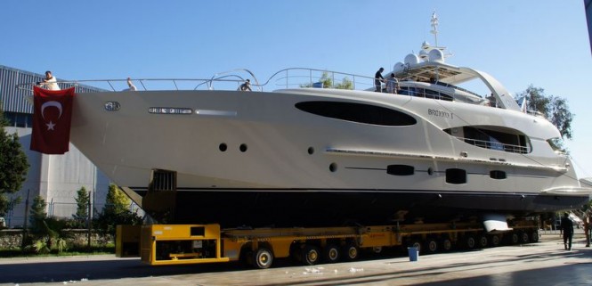 Newly launched Vulcan 32 metre RPH superyacht BRONKO I by Vicem with delivery end of November 2012